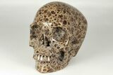 Polished, Brown Wavellite Skull #199599-2